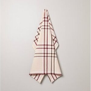 Hearth & Hand Magnolia Flour Sack Kitchen Towel Dishtowel‎ Fall Burgundy Plaid